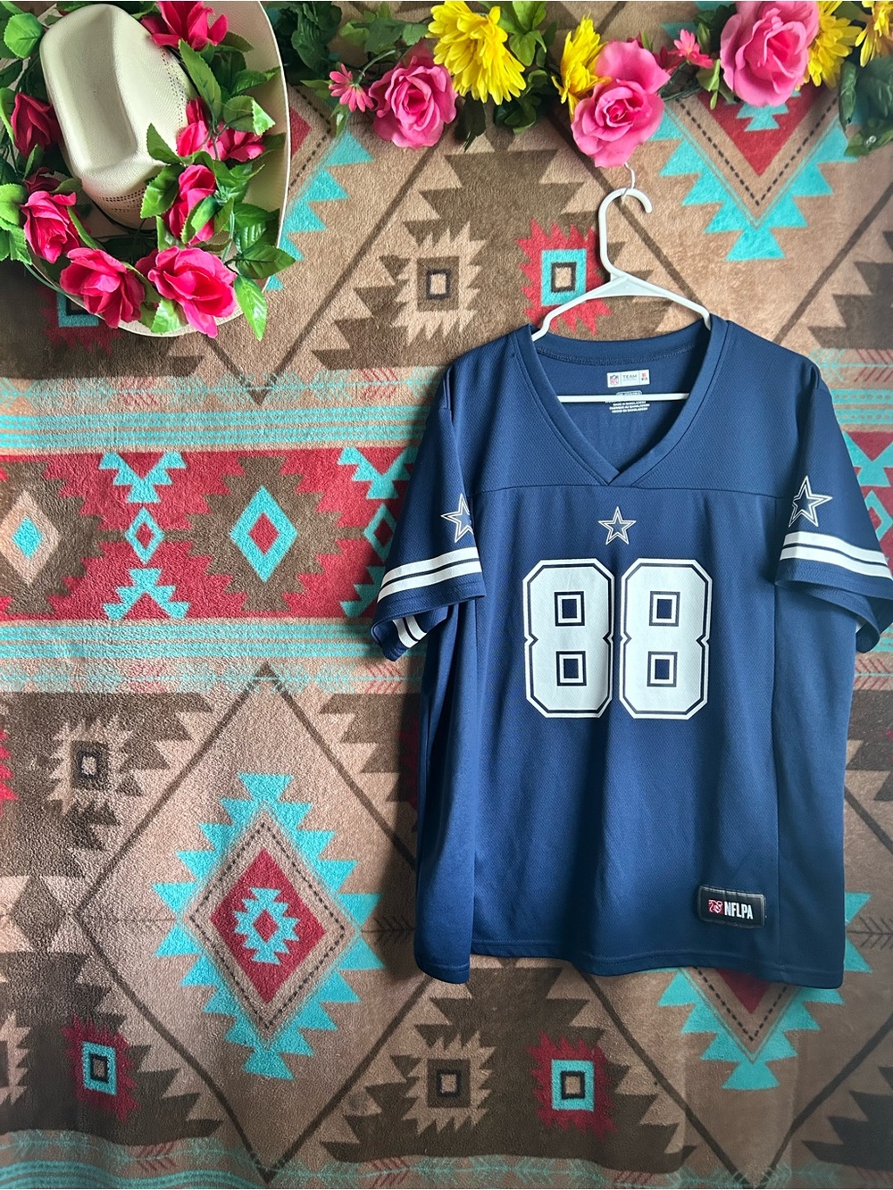 Dallas Cowboys #88 Navy Women's Football Jersey